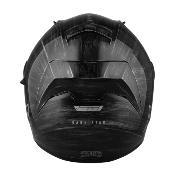 SGI SECA Dark Star Motorcycle Helmet - Image 3