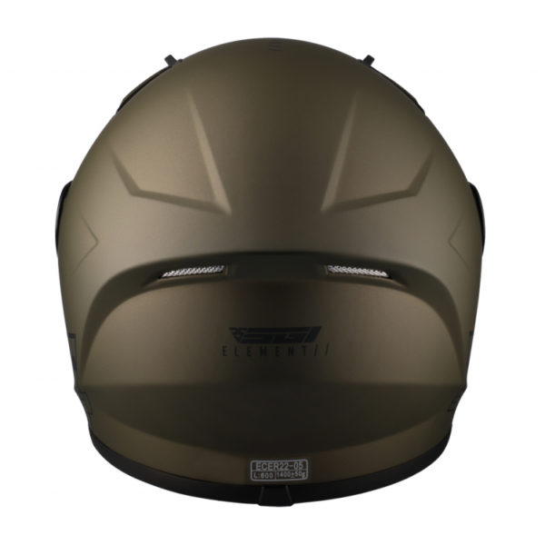 SGI TYRO Olive Motorcycle Helmet - Image 3