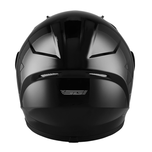 SGI TYRO Gloss Black Motorcycle Helmet - Image 3