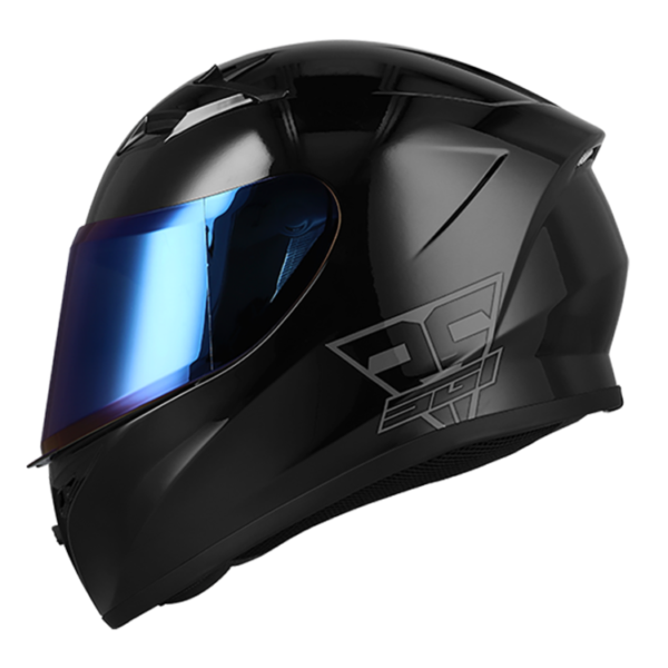 SGI TYRO Gloss Black Motorcycle Helmet