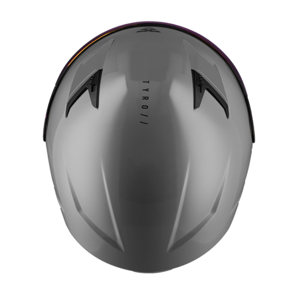 SGI TYRO Grey Motorcycle Helmet - Image 2