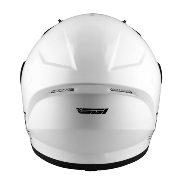 SGI TYRO White Motorcycle Helmet - Image 3