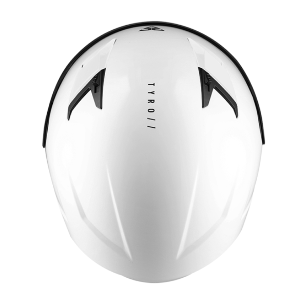 SGI TYRO White Motorcycle Helmet - Image 2